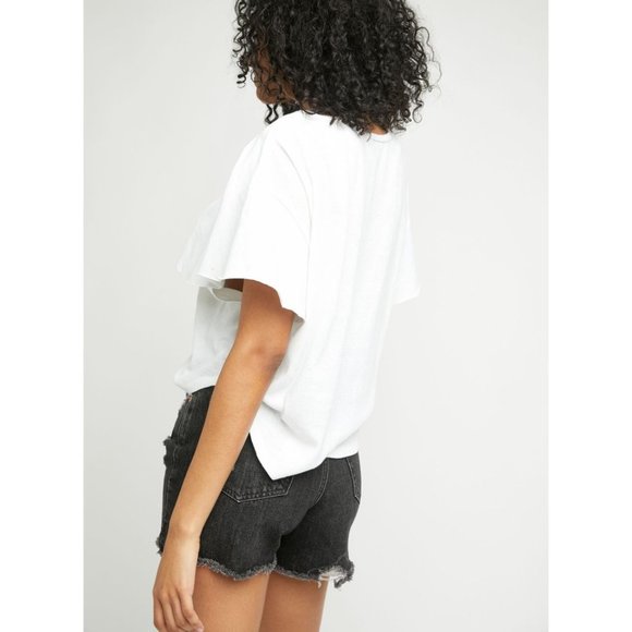 NWT Free People Girl Talk Tee / Optic White - Picture 3 of 6